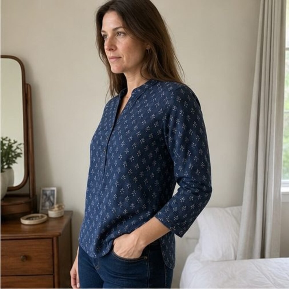 Rust Ruffle Blouse - Picture 3 of 6